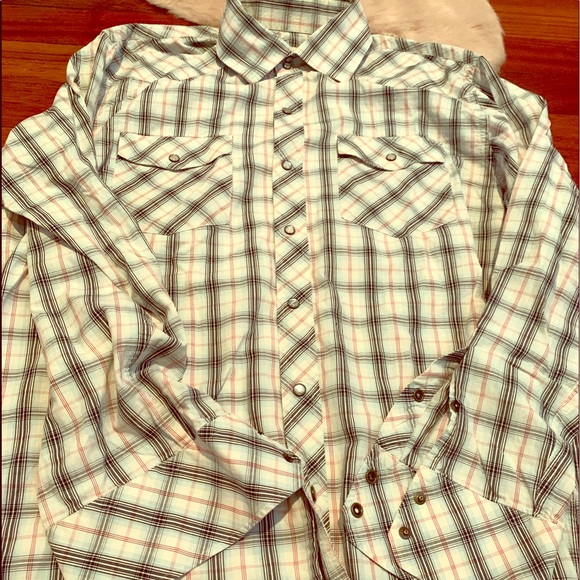 Banana Republic Other - MENS banana republic pearl button plaid top